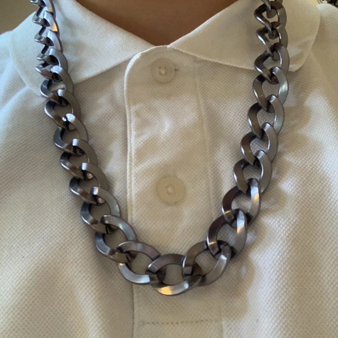 Silver halsband - 90