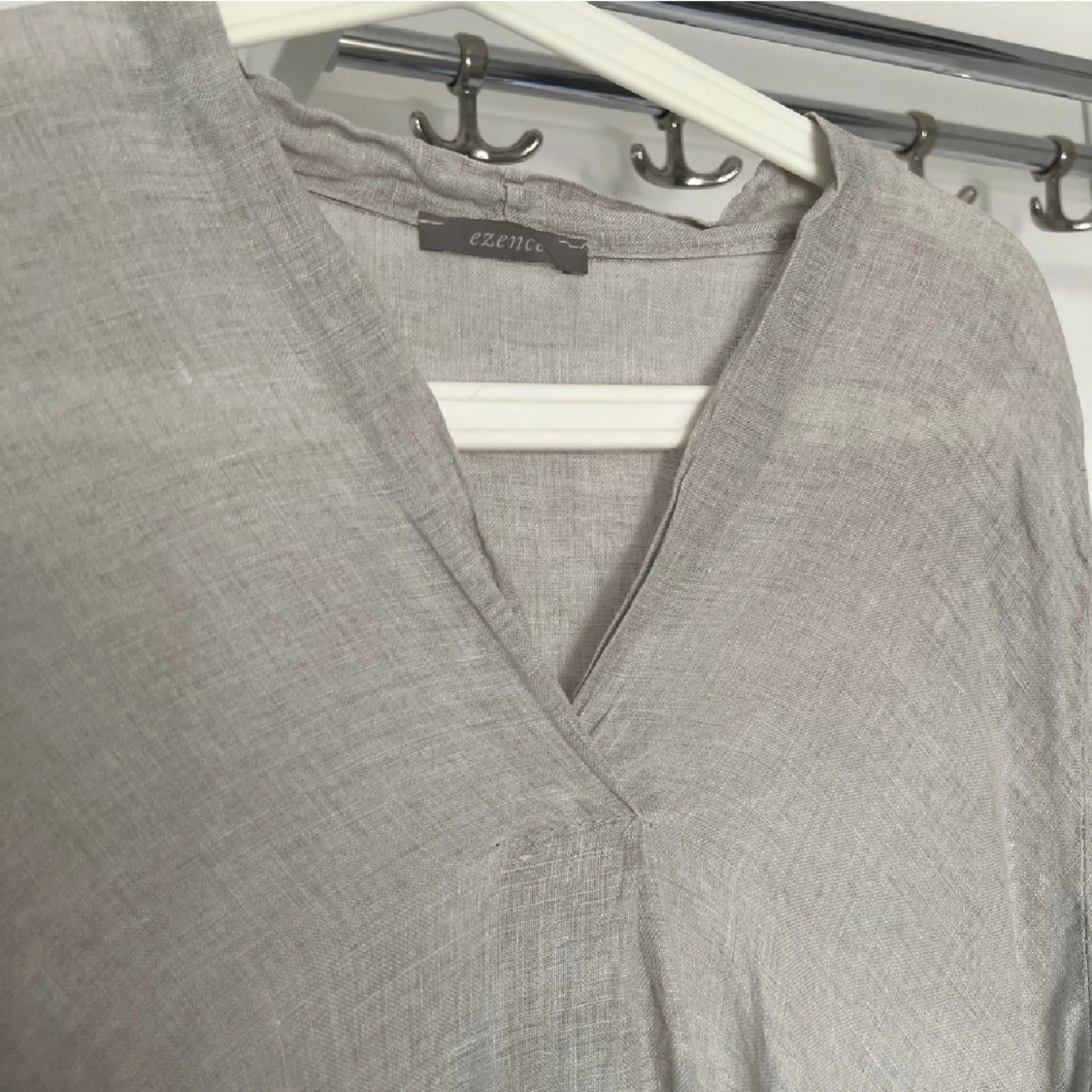 Linneklänning greige - 90