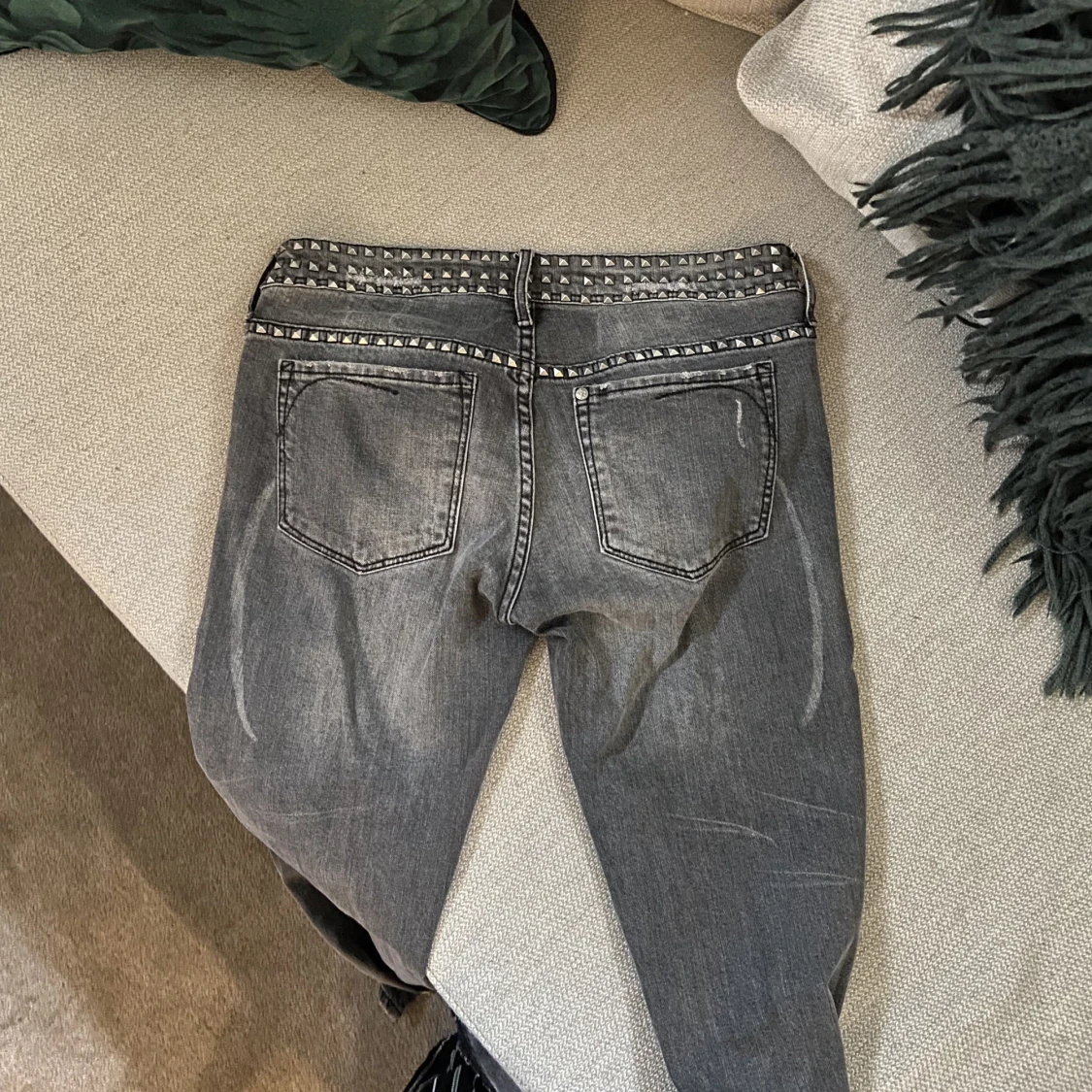 lågmidjade jeans - 90