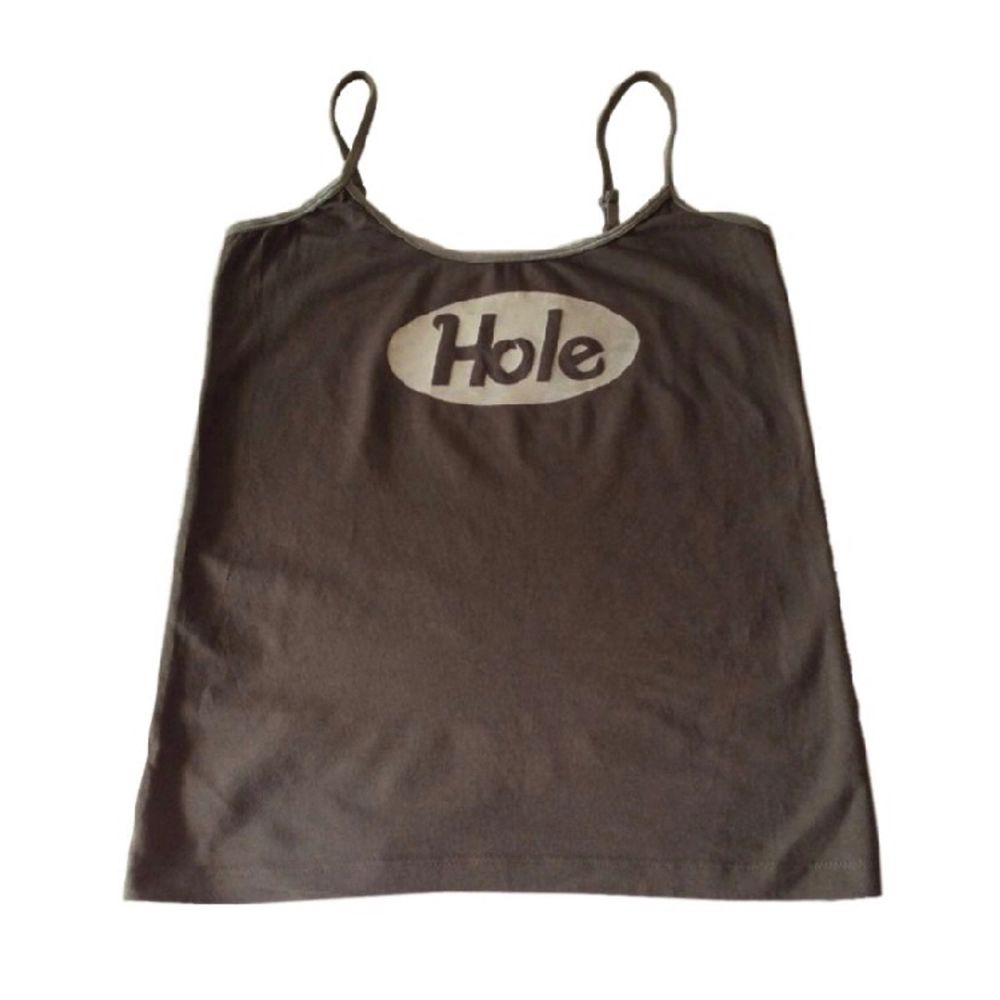 ✰Grön topp med bandet Hole på! Trycket har skurits ut för hand av mig✰ Strl S (trycket håller i tvätten) säljer en svart och rosa också! (Obs trycket är en aning sprucket) . Toppar.