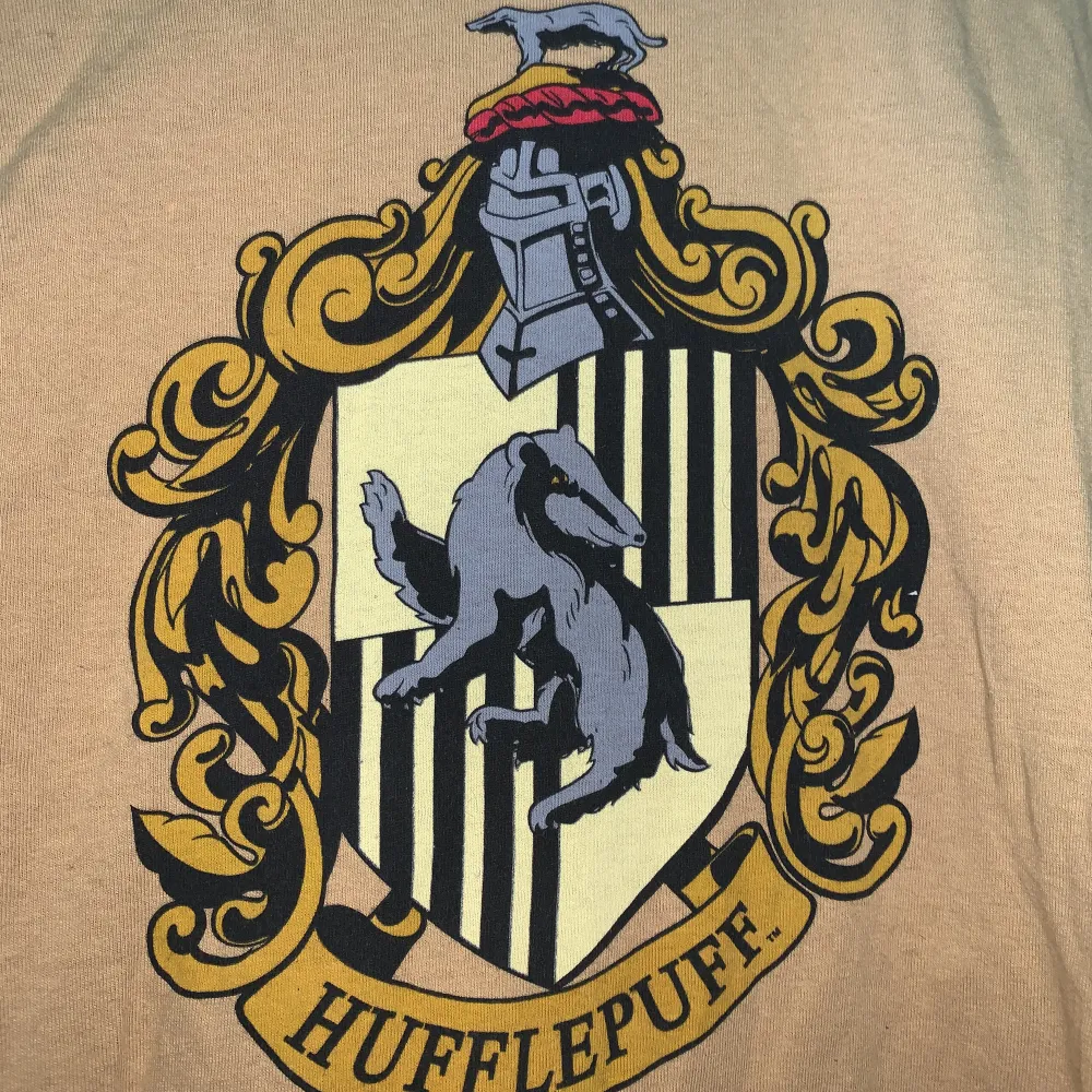Hufflepuff t-shirt köpt i Harry Potter shoppen på King’s cross Station i England⚡️🦡. T-shirts.