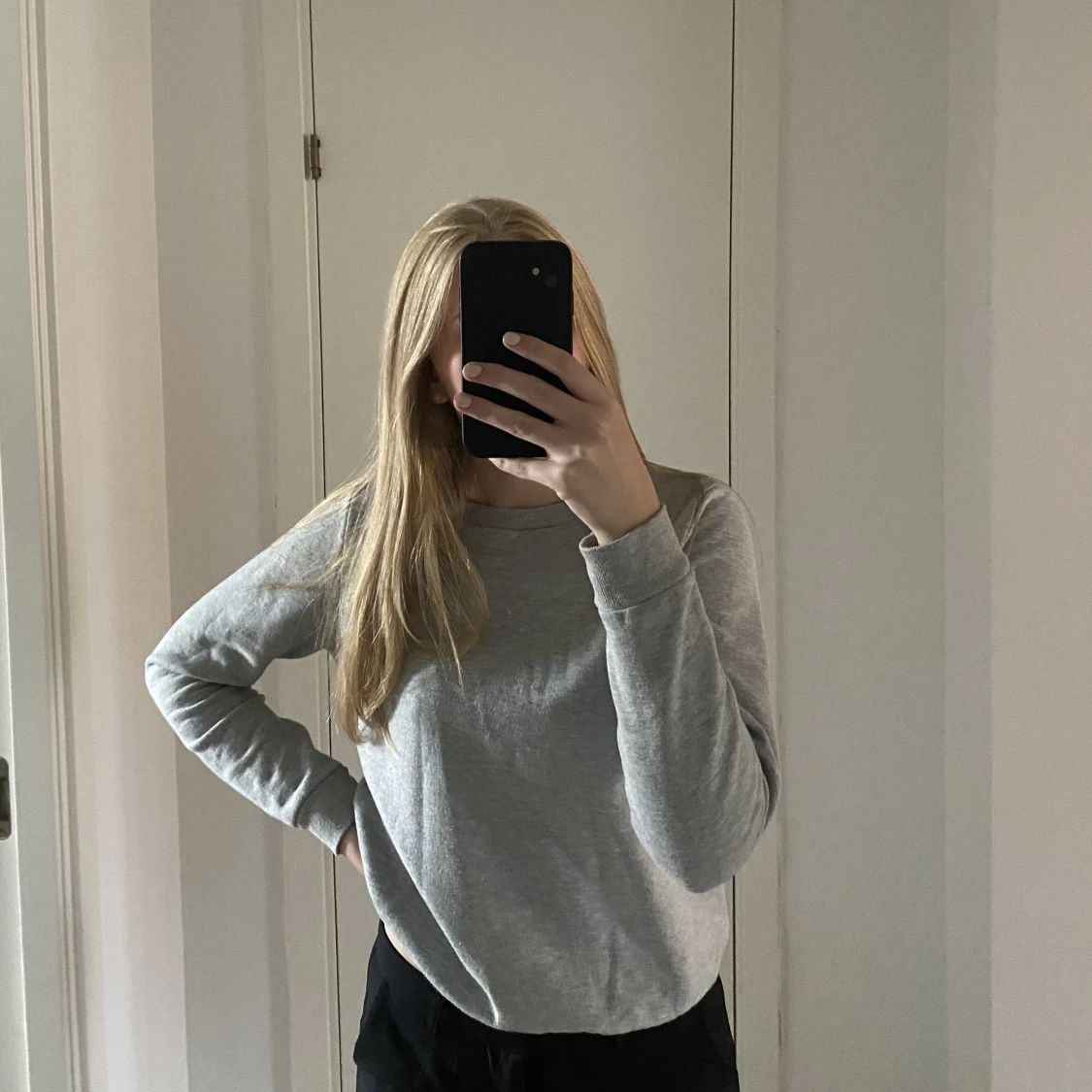 Grå sweatshirt  - 90