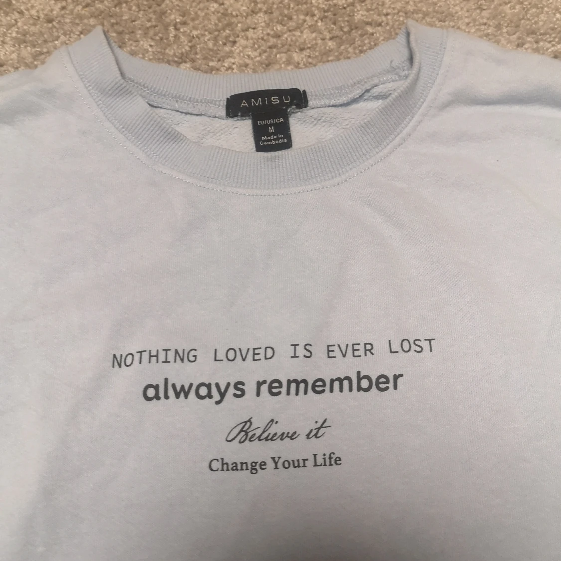 Collegetröja blå - 90