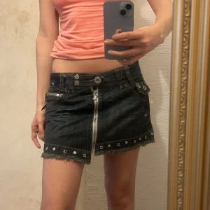 cool jeanskjol - cool kjol med mkt detaljer