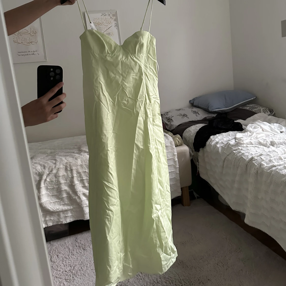 Limegrön sommarklänning