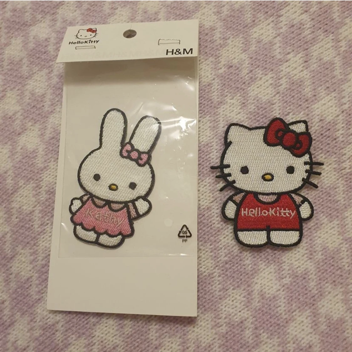 hellokitty tygklistermärken