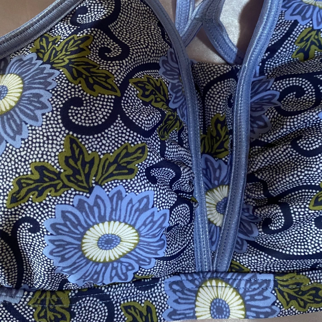 Blå Grön Bikini Överdel - 90