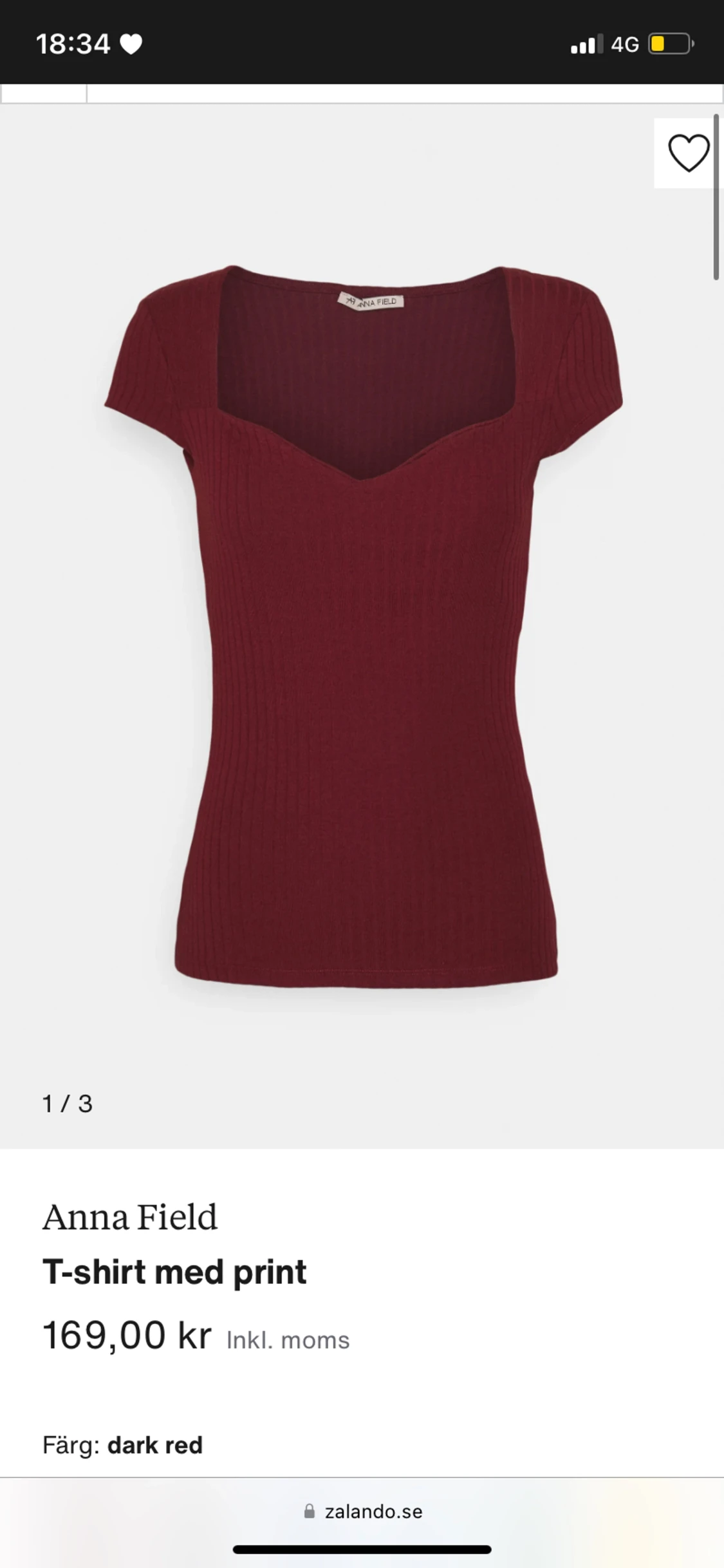 röd fin Anna field tröja