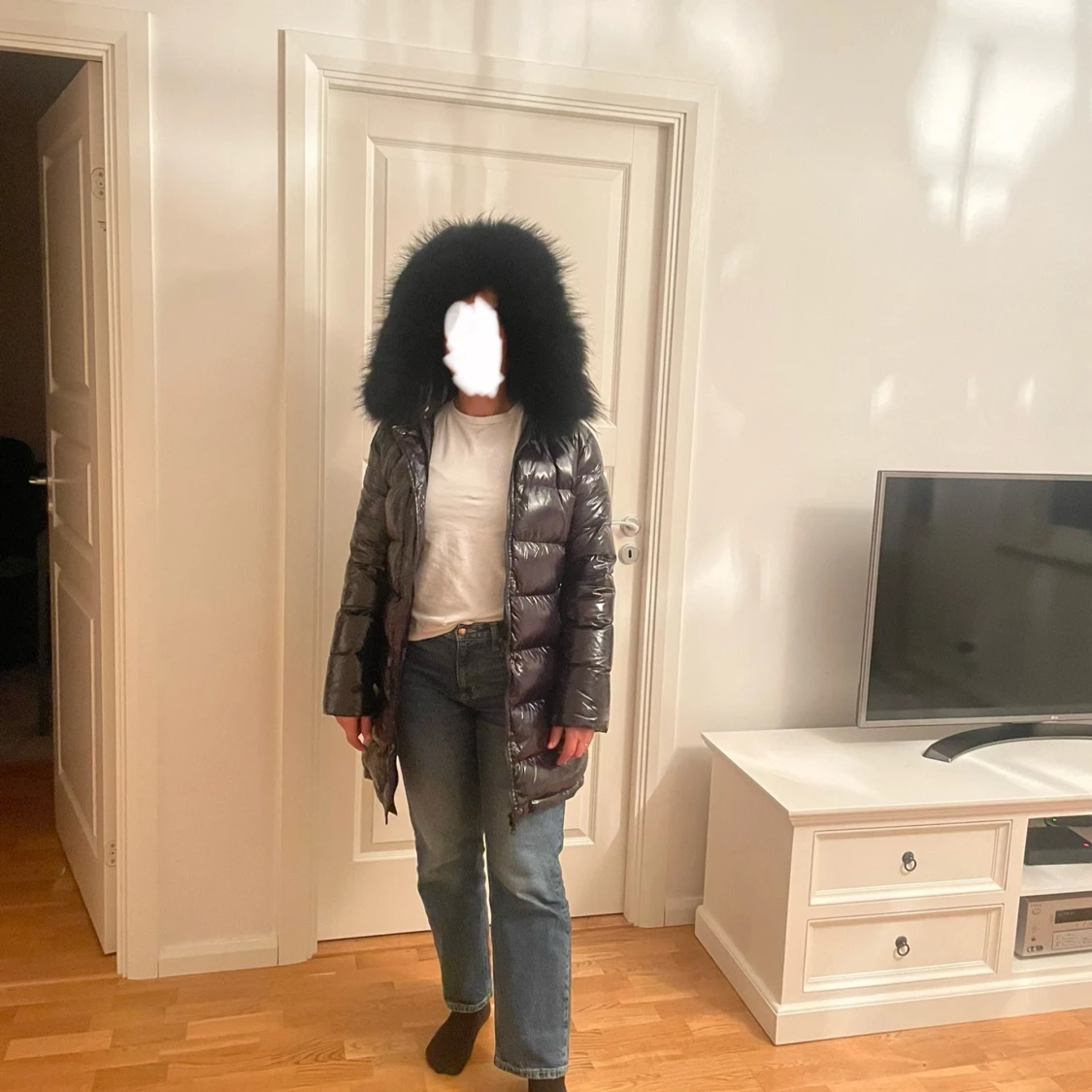 Varm lång vinterjacka  - 91