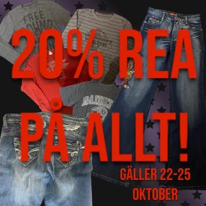 20% REA PÅ ALLT 22-25 Oktober - REA. Skriv så ändrar jag priset på utvalda plaggen🫶
