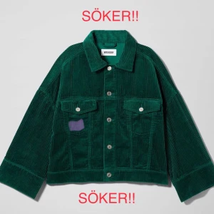 SÖKER! grön manchesterjacka från weekday - Söker denna jacka!! Storlek kvittar! 