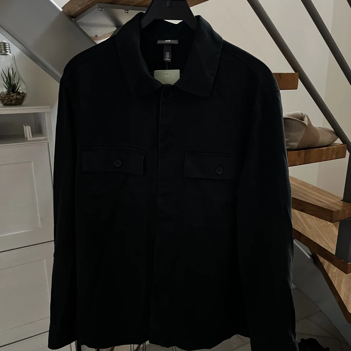 Svart overshirt - 90