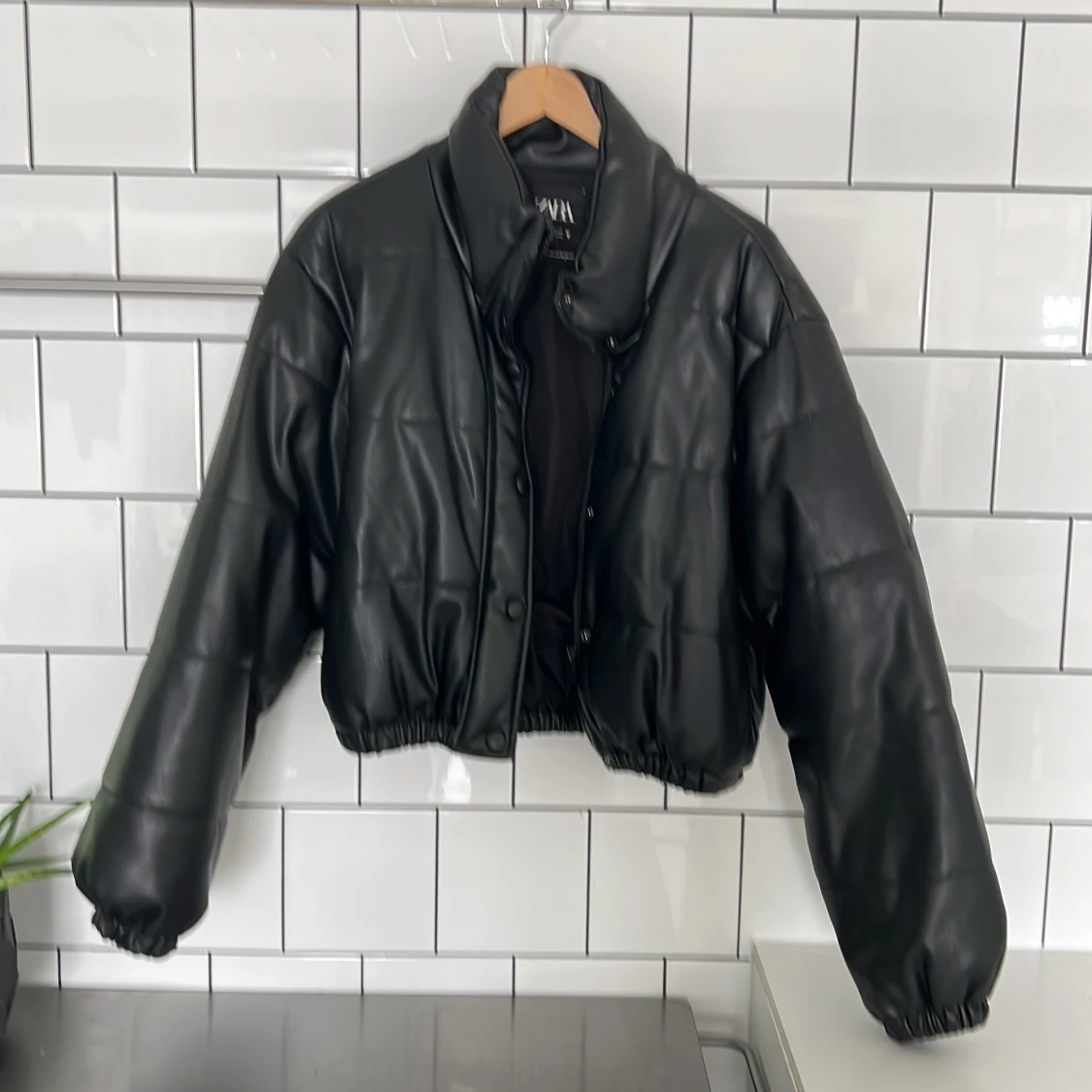 Dunjacka i skinn Zara