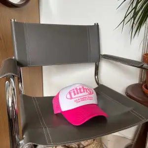 trucker hat in pink from the filthy project. super cool independent brand from LA  bought in the USA a couple of years ago. worn but barely any few of wear
