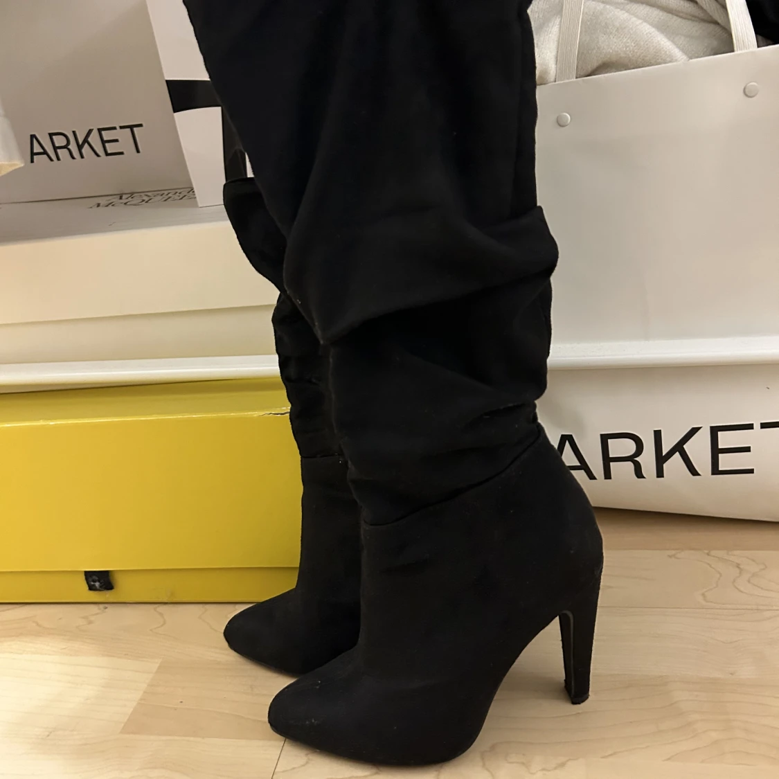 Mocka-imitation boots