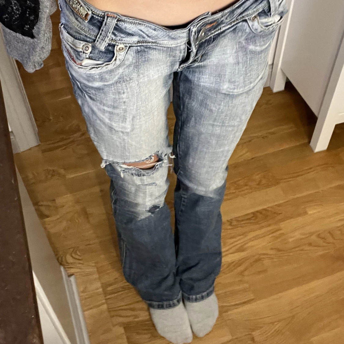 Lågmidjade jeans