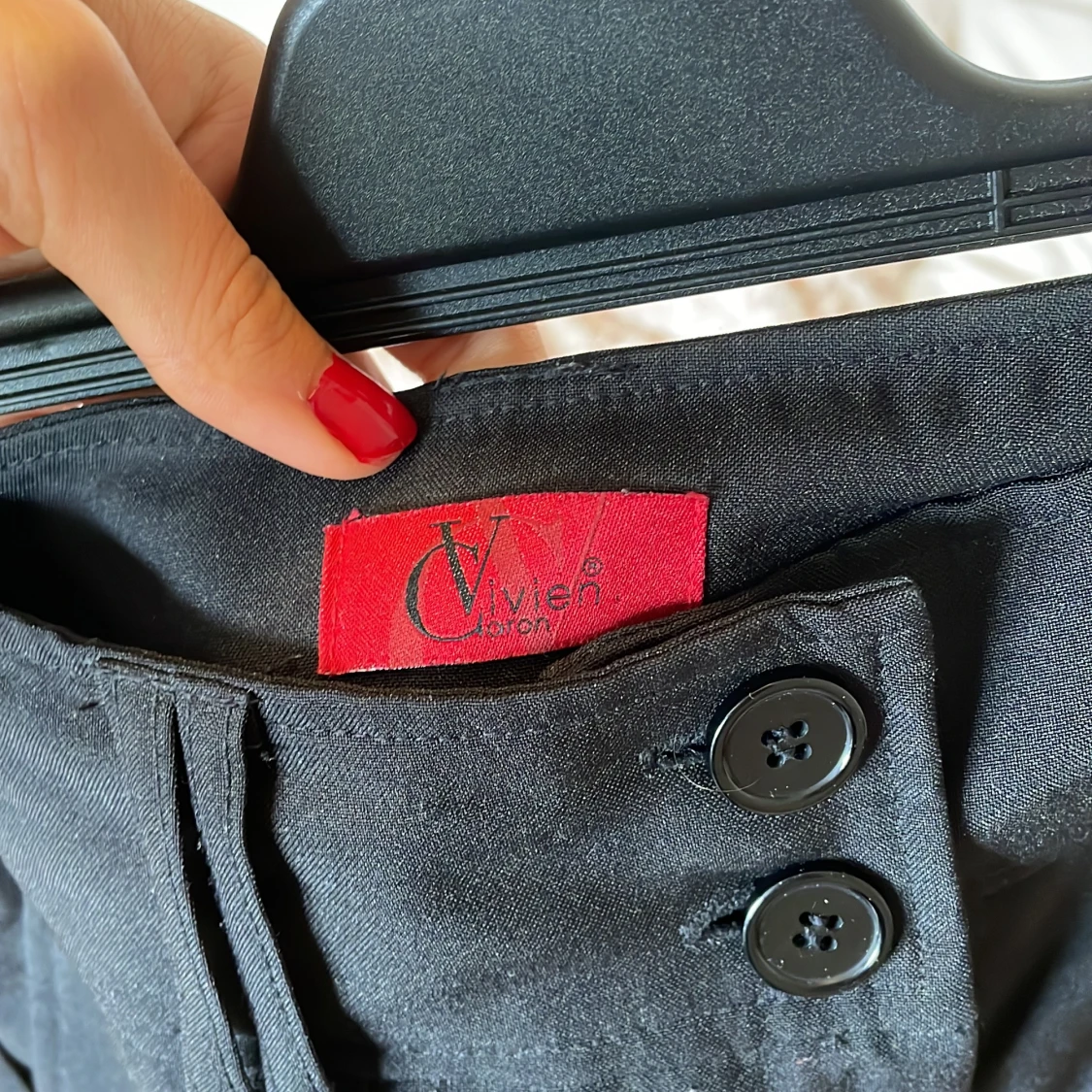 Lågmidjade vintage kostymbyxor - 91