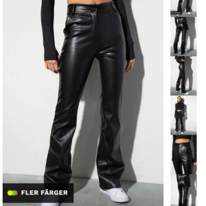 Skinnbyxor - Utsvängda skinnbyxor från madlady. Ser helt nya ut. Jättesköna och långa. Storlek xs men passar även S&m då de är stretchiga. Perfekt längd på mig som är 165. 