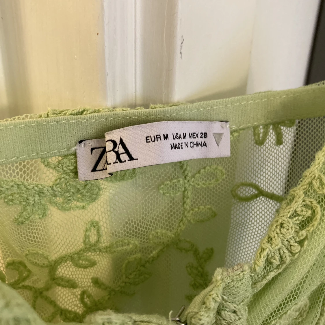 Zara Korsett Topp Korsettopp Linne Spets Lace Sommar Sexig Transparent  - 91