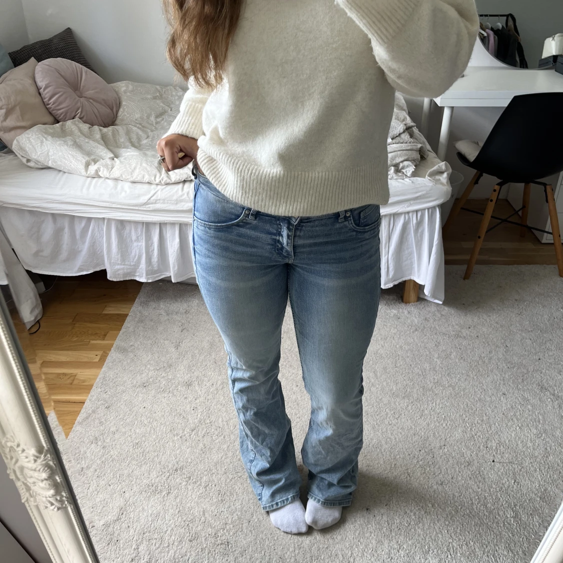 Lågmidjade bootcut jeans