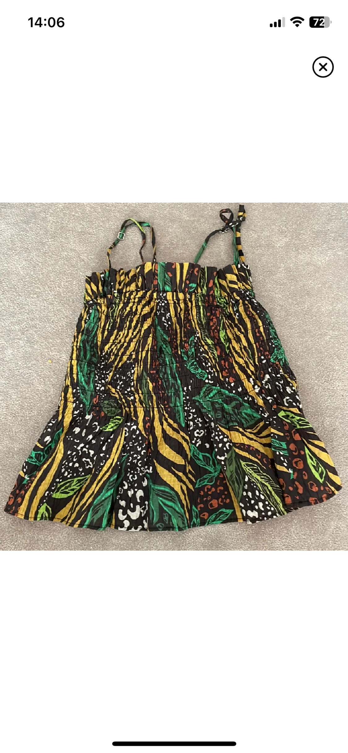 Söt mönstrad topp☁️💚 - 90