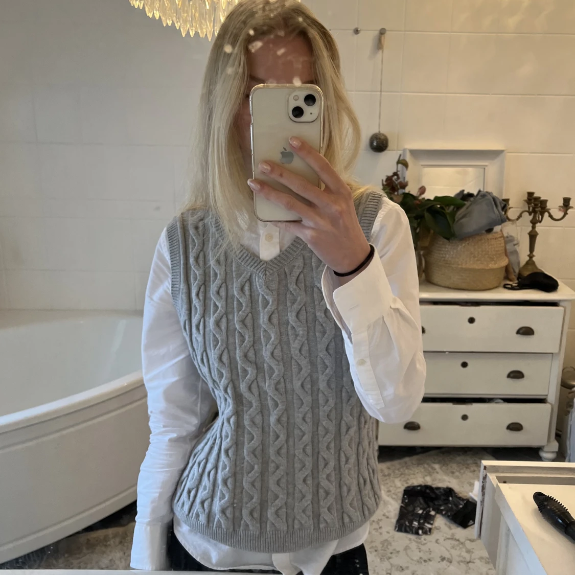 Kabelstickad väst - 91