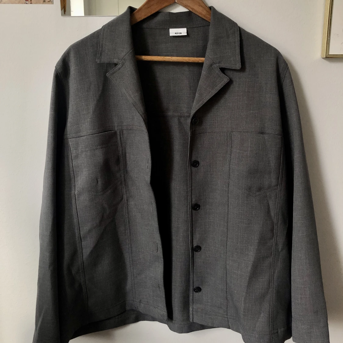 Stengrå tunn kavaj/jacka 