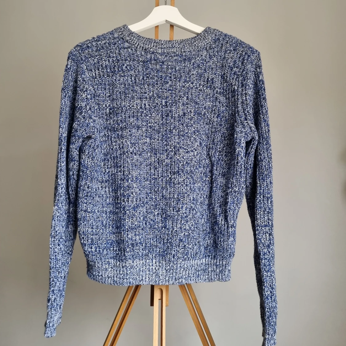 Blå stickad tjröa - 90