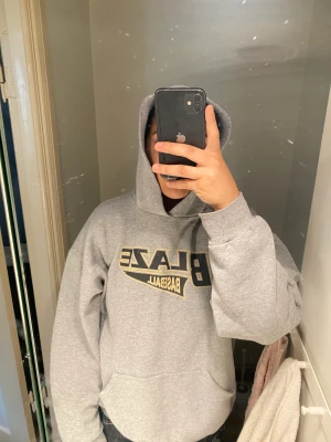 Vintage hoodie  - En vintage baseball hoodie från Russel i strl XL men sitter som en L, as fet 