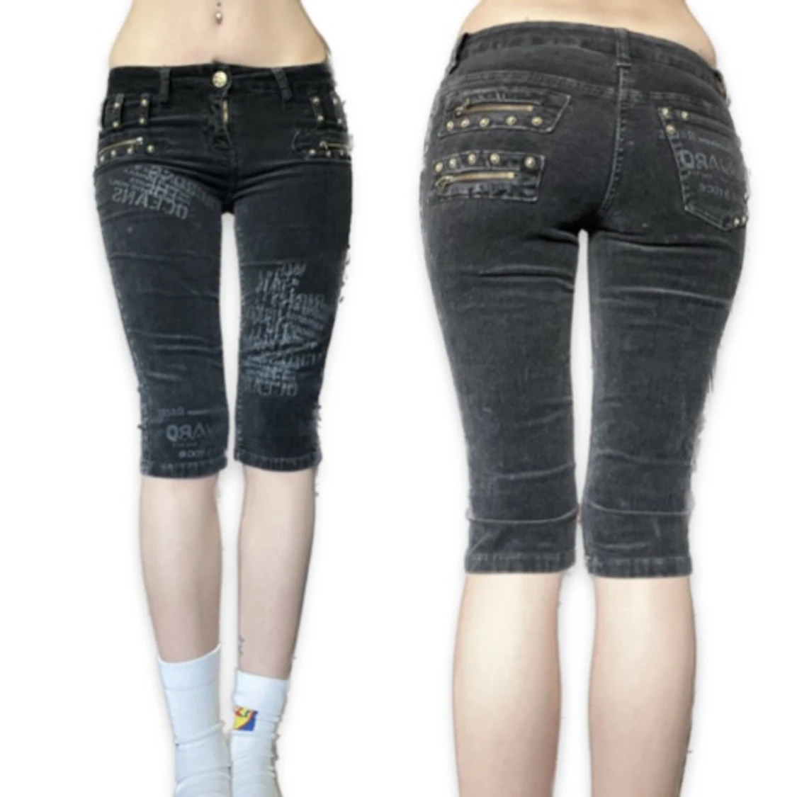 3/4 shorts med detaljer - 91