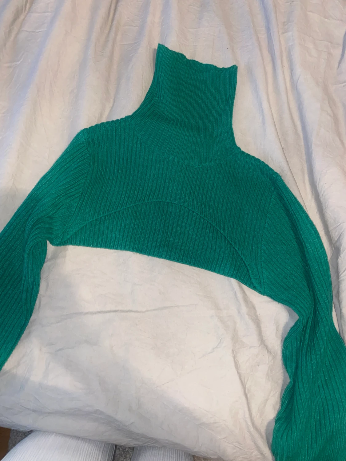 Grön tröja utan mage/rygg