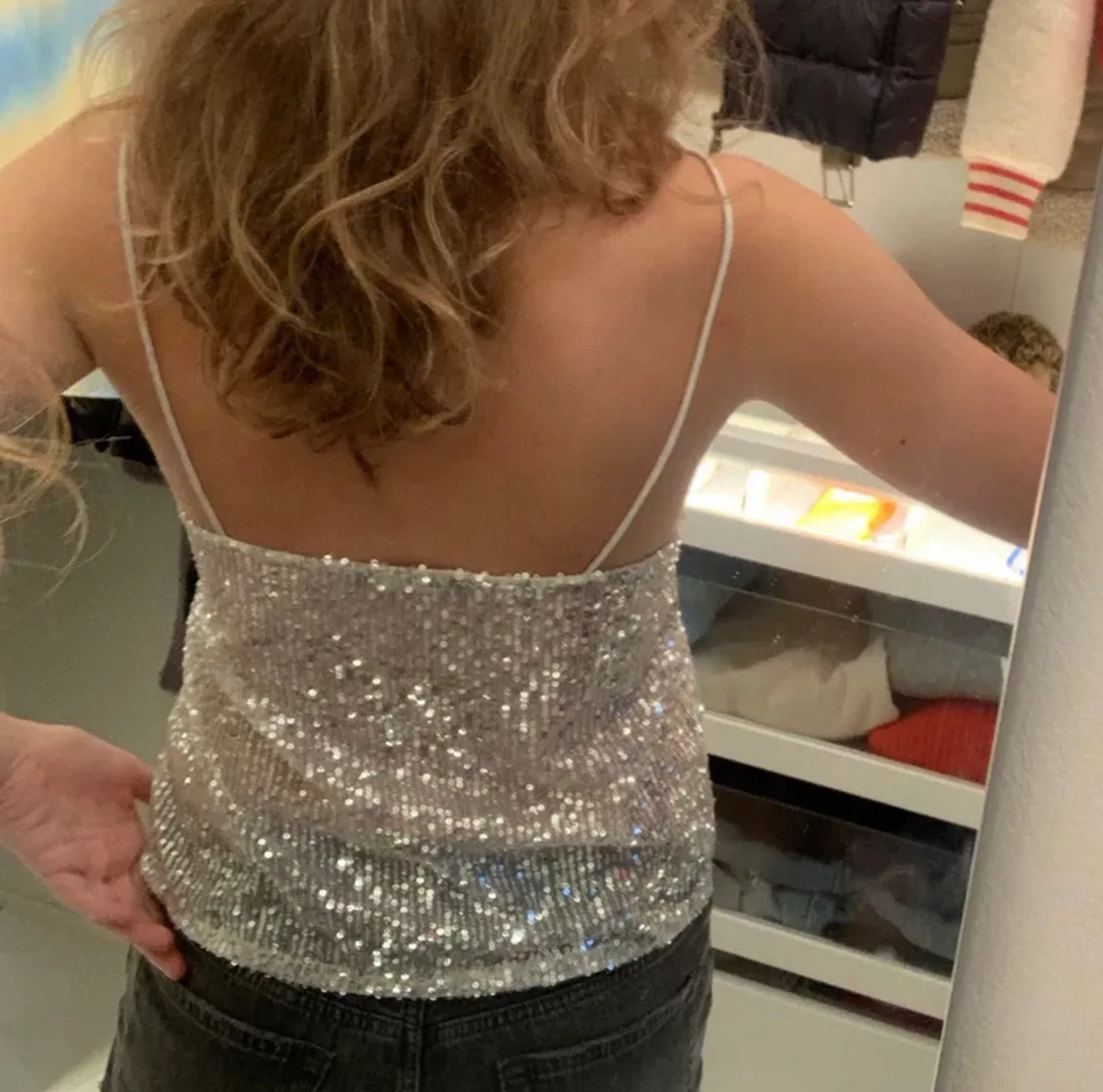 Glittrig festtopp  - 90