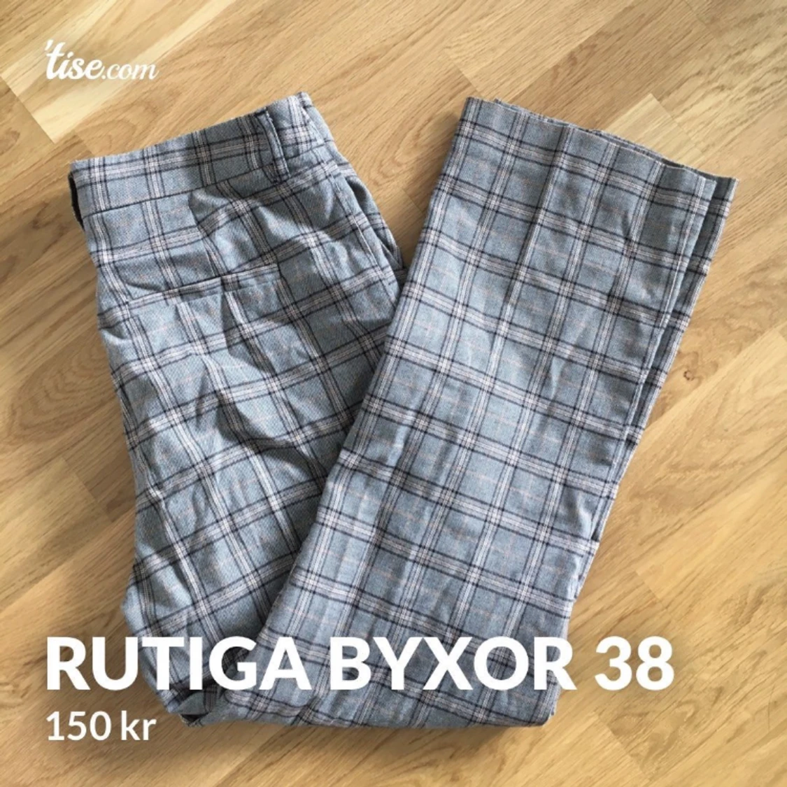 Rutiga byxor 38