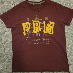 Tshirt med tryck - Vinröd tshirt med tryck på i strl S oversized, så passar även M eller hur tajt/löst man vill den ska sitta. 