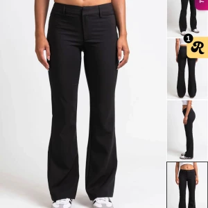 Madlady kostymbyxor - Snygga svarta kostymbyxor med bootcut passform och låg midja. Aldrig använda! Storlek 34. Nypris 649kr.