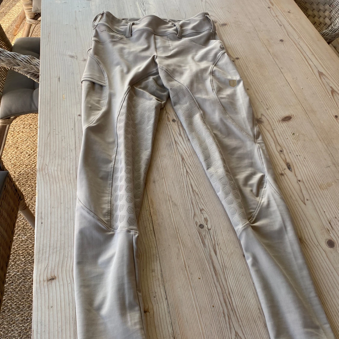 Beige ridbyxor Maya Delorez