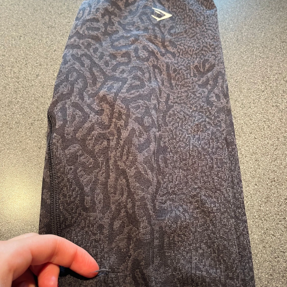 Svarta leopardmönstrade leggings Gymshark - 4