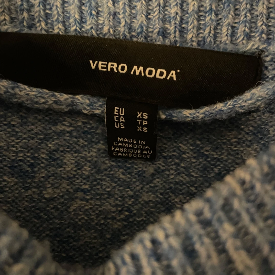 Blå och grön stickad tröja Vero Moda - 2