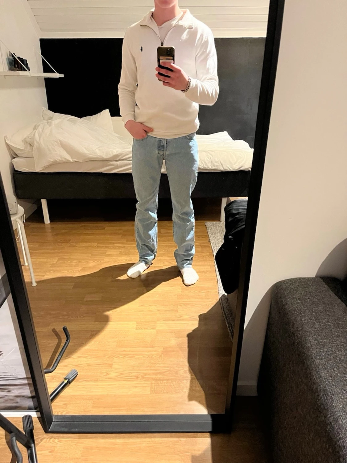 Vit half zip tröja från Polo Ralph Lauren - 1