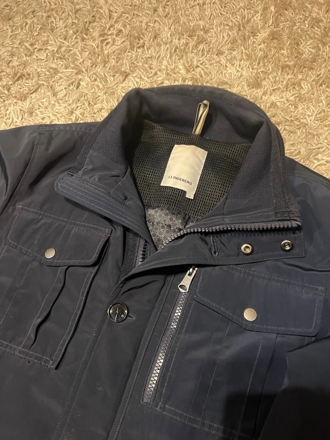 J. Linderberg fieldjacket jacka msrinblå svart - 2