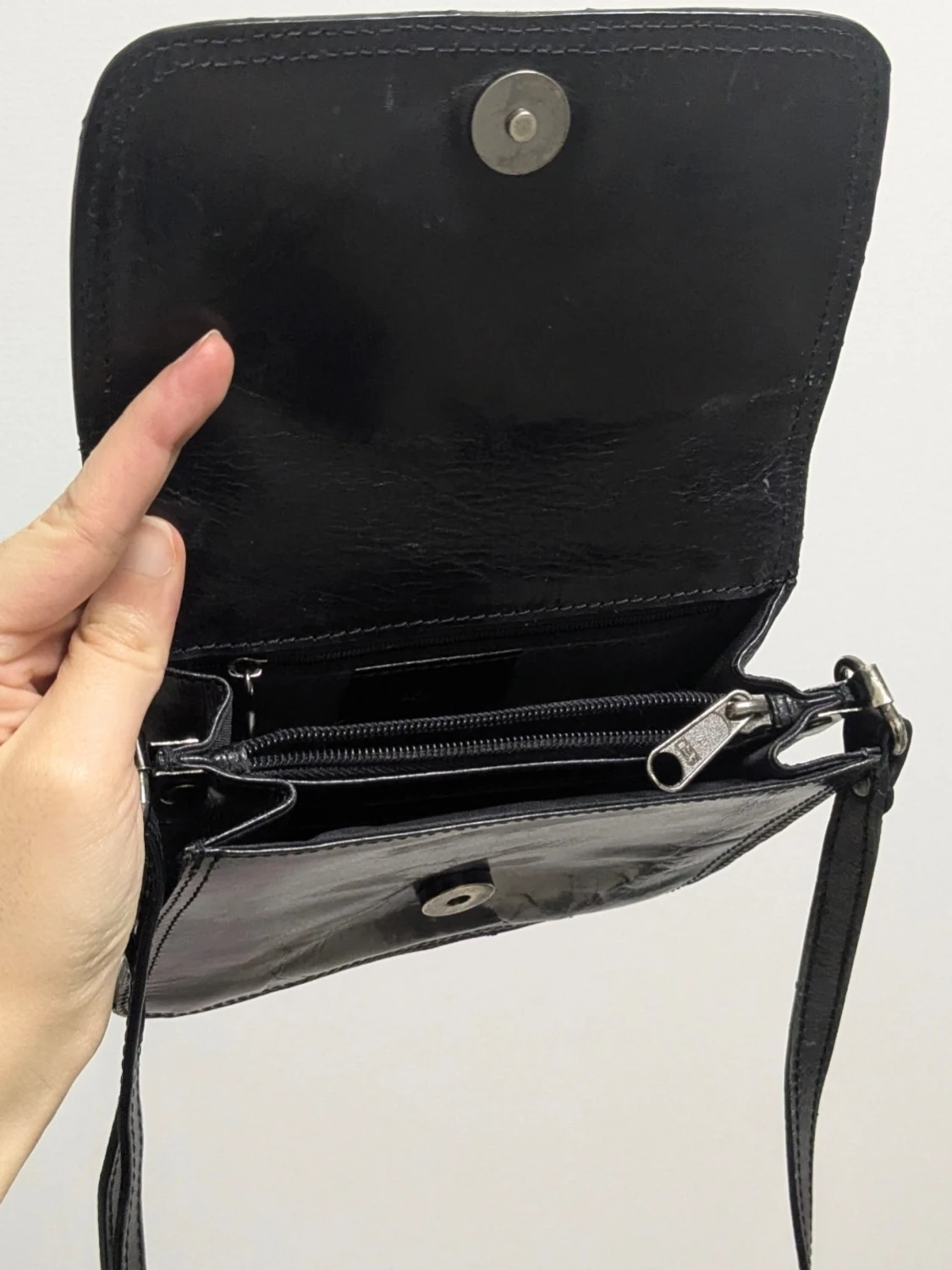 Svart axelväska från Maldi i skinn - 2