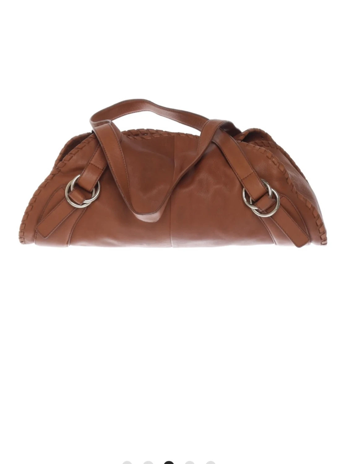 Brun skinnaxelväska Adax & Scotty - 2