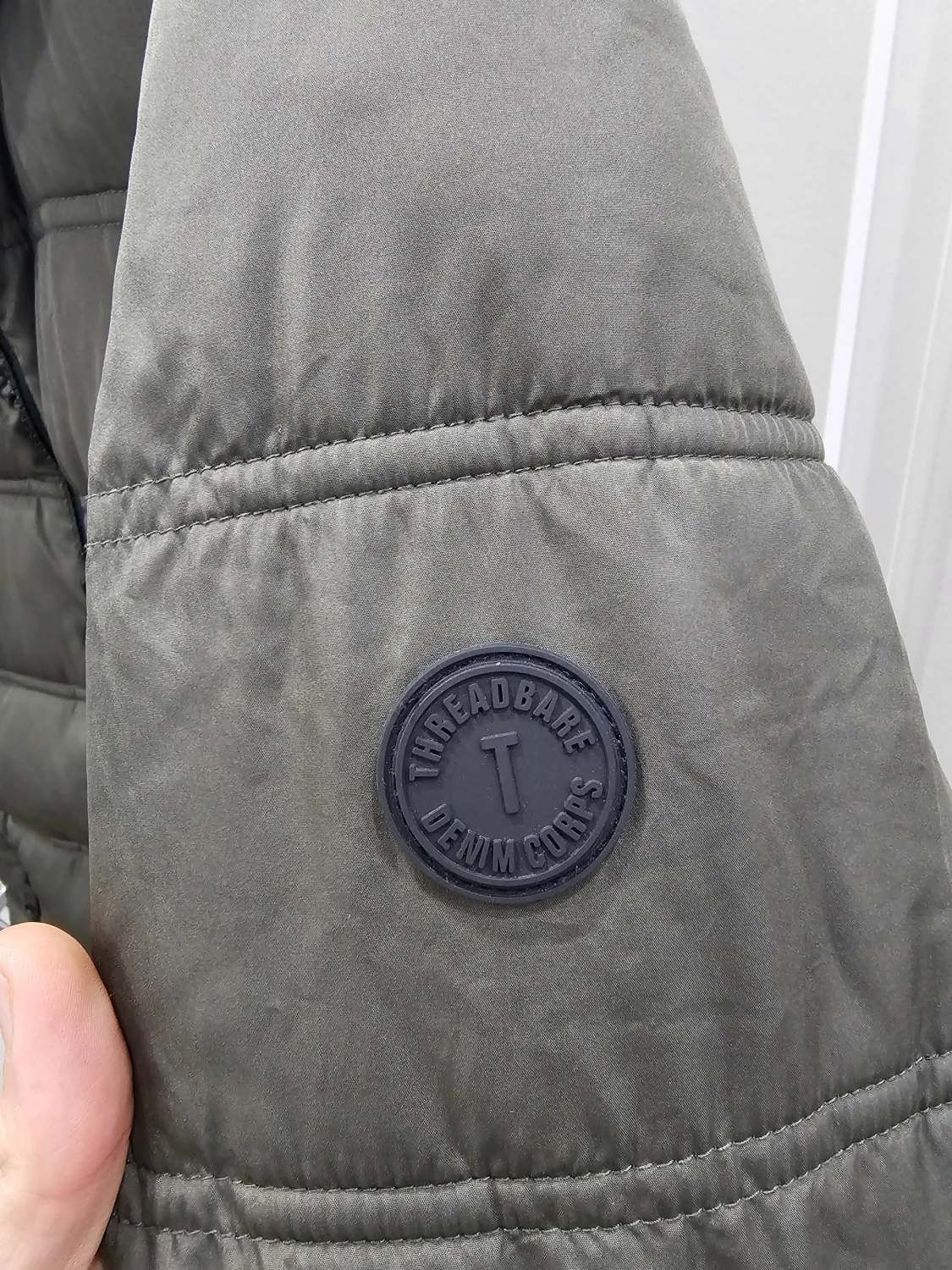 Grön pufferjacka från Threadbare - 2