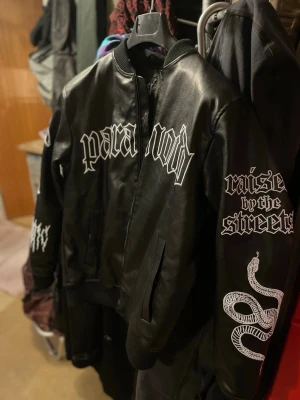 New Yorker Paranoid Leather MC Jacket with skull and spider print Y2K Print Affliction - New Yorker Paranoid Leather MC Jacket with skull and spider print Y2K Print Affliction  Condition: 10/10 Unused, new