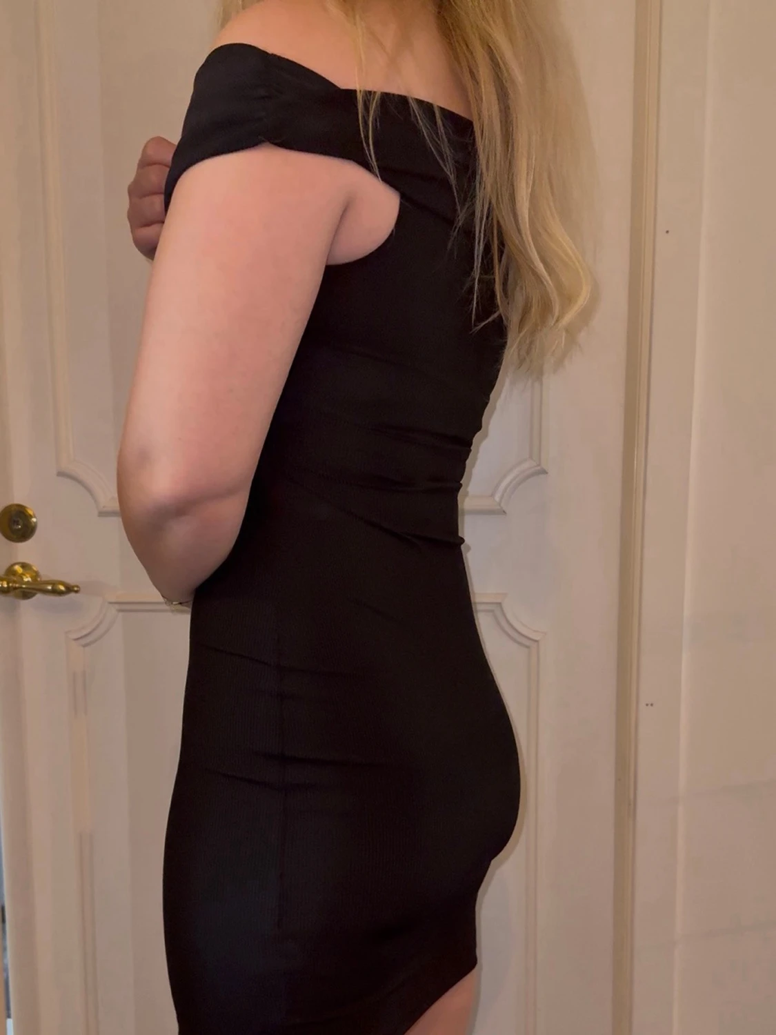 Svart miniklänning XS  - 4