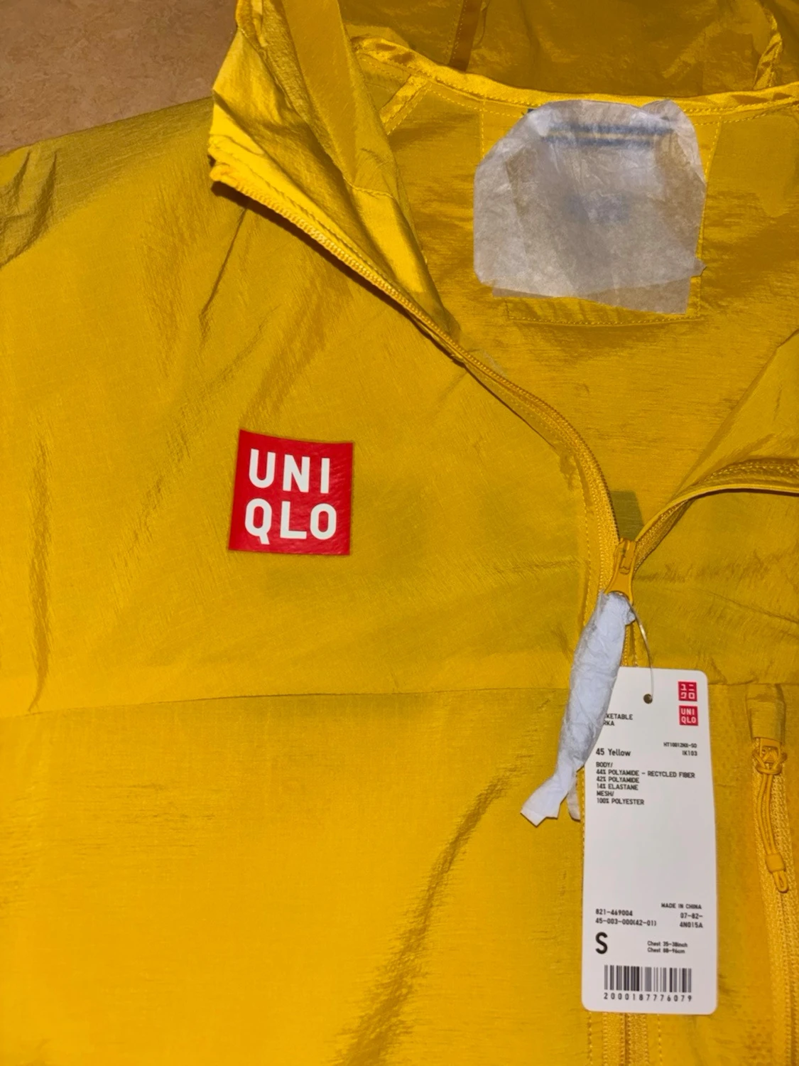Gul vindjacka från Uniqlo SWE - 1