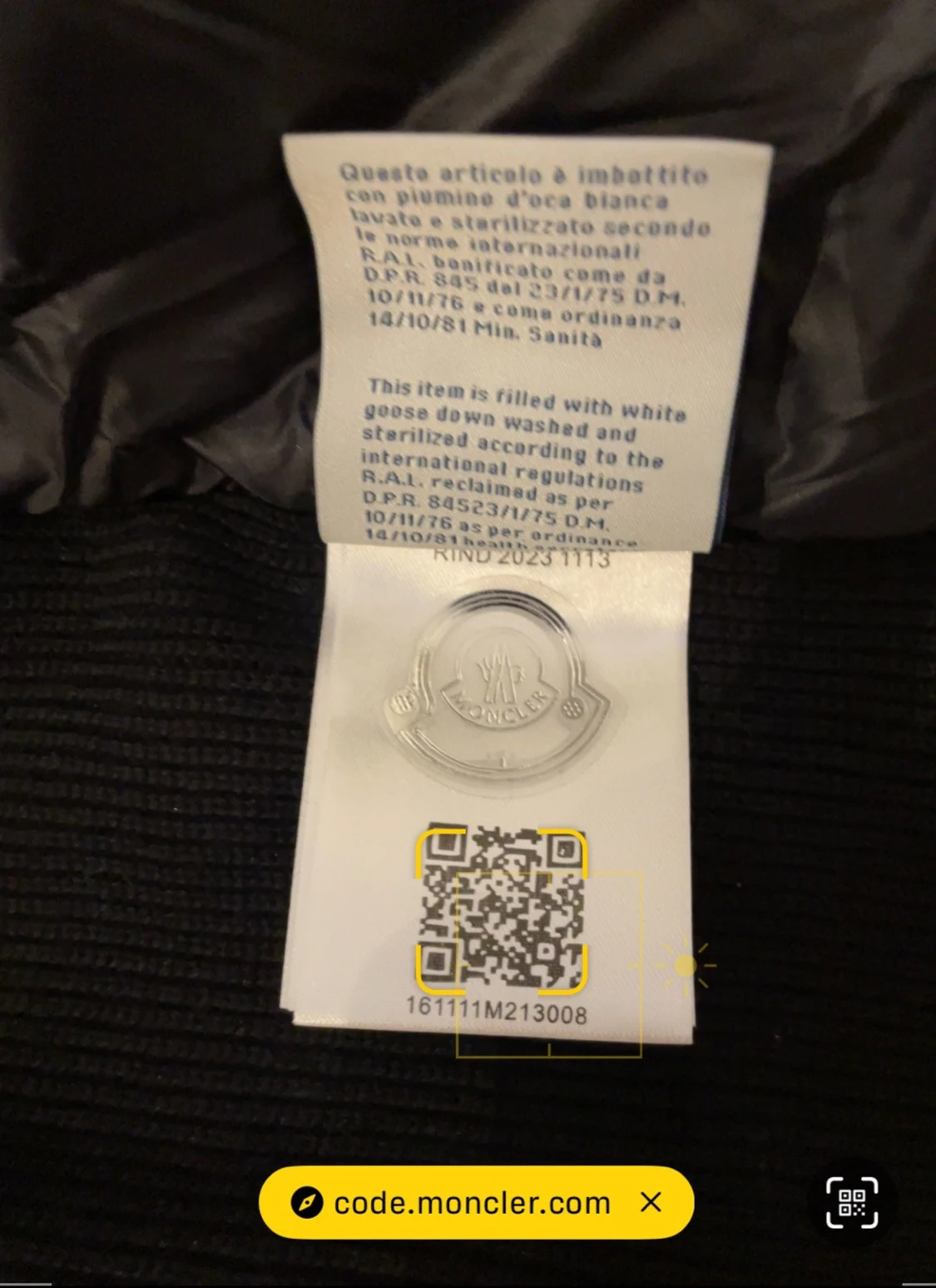 Svart cardigan från Moncler med huva - 4