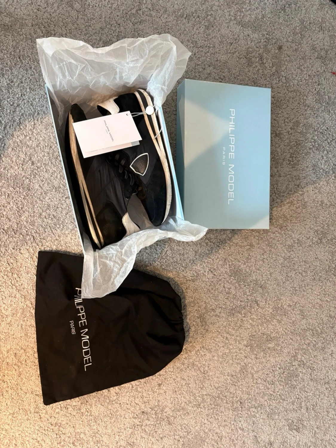 Philippe Model svarta sneakers