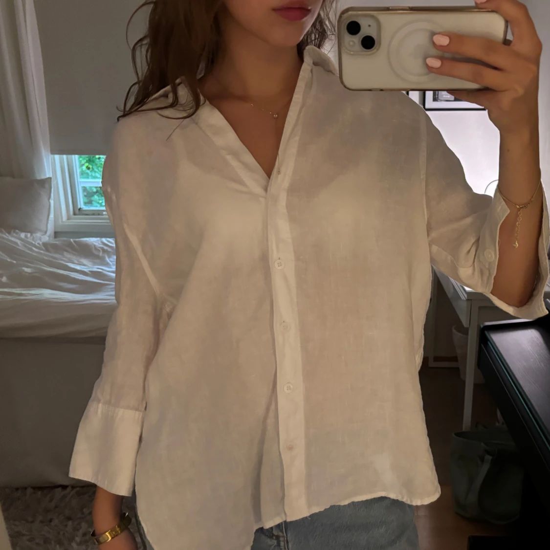 Vit linneskjorta - 1