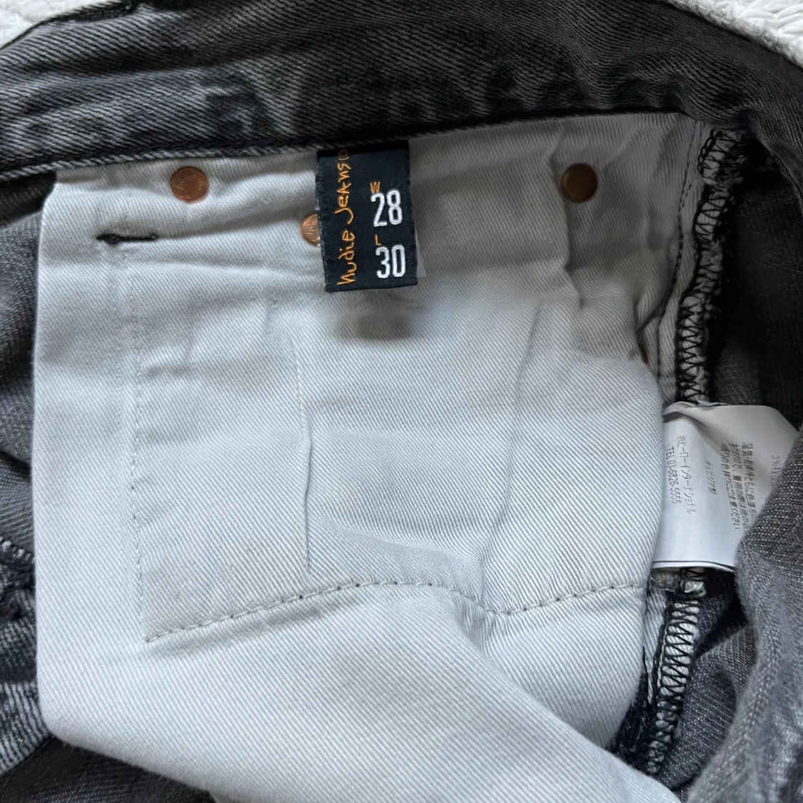 NUDIE JEANS - steady eddie - grå - 3